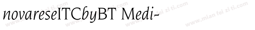 novareseITCbyBT Medi字体转换